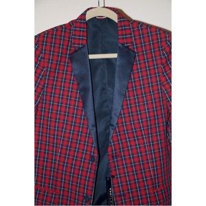 Tommy Hilfiger Flex Plaid Blazer Suit Jacket